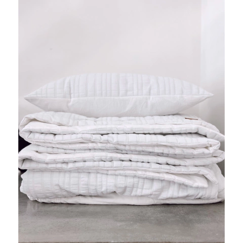 SET 4 ESTACIONES TWIN (ACOLCHADO + 1 FUNDA DE ALMOHADON) - OFF WHITE