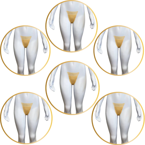 Kit com 6 Tapas-Sexo Feminino Descartável TNT Aveludado