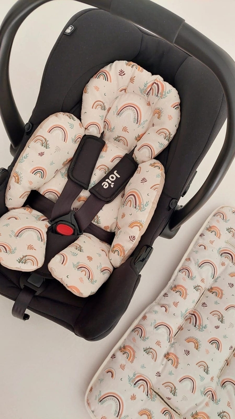 Set Viajero Arcoiris Flores Reverso Beige