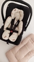 Set Viajero Oso Chocolate Reverso Beige - Los Pachis