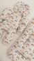 Set Viajero Arcoiris Flores Reverso Beige - Los Pachis