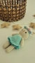 Oso de Apego vestido aqua con vincha - comprar online