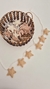 Guirnalda estrellas x 6 beige - comprar online