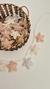 Guirnalda estrellas x 6 gris /crudo/ rosa - comprar online