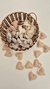 Guirnalda corazón x 12 beige - comprar online