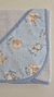 Toallón Capucha Animales Celeste - comprar online
