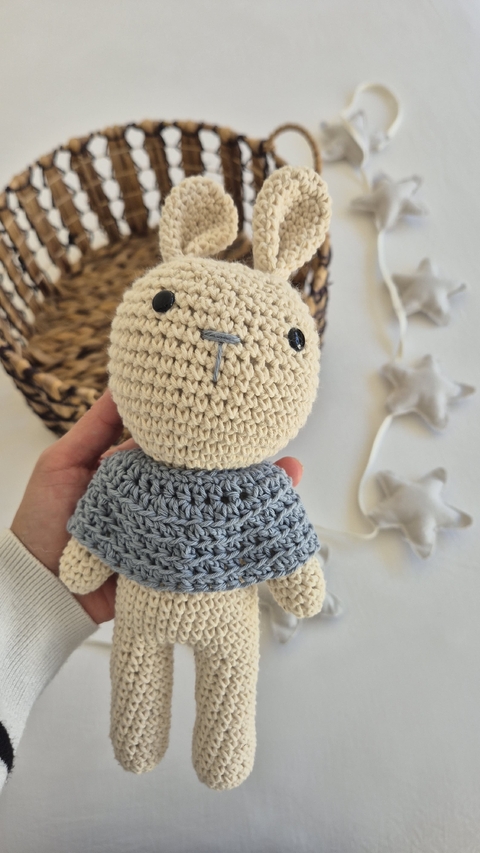 Conejo Apego Pañuelo Celeste Viejo - comprar online