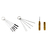 Kit 2 Mini Escovas Para Limpeza De Aerografos + Ferramenta