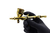 AEROGRAFO DE GRAVIDADE DUPLA AÇÃO BICO 0.2MM/9ML GOLD EDIÇÃO ESPECIAL+MINI COMPRESSOR 12V+MANGUEIRA TRANÇADA 1.8M 1/8x1/8.