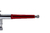 Imagem do Aerografo De Gravidade Dupla Ação Bico 0.3mm/7ml - Acabamento Vermelho