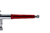 Imagem do Aerografo De Gravidade Dupla Ação Bico 0.3mm/7ml-Acabamento Vermelho