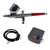 Kit Mini Compressor 12V + Aerografo De Gravidade Dupla Ação Bico 0.3mm /7ml