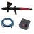 Aerógrafo De Gravidade Dupla Açao Bico 0.3mm / 9ml- Edição Especial - Mini Compressor 12v + Mangueira Trançada 1/8" x 1/8".