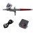 Kit Aerografo De Gravidade Dupla Ação Bico 0.2mm / 0.3mm/ 0.5mm // 7ml- (10Pçs) – Acabamento Vermelho + Mini Compressor 12V.