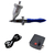 Kit Aerografo Jato De Glitter Bico 0.5mm/15ml- Acabamento Azul + Mini Compressor 12v.