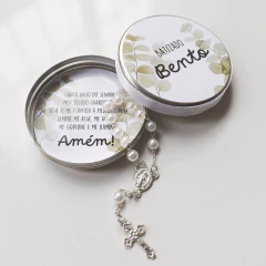 Latinha Personalizada com Mini Terço - comprar online