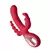 Vibrador com Estimulo Triplo Vermelho