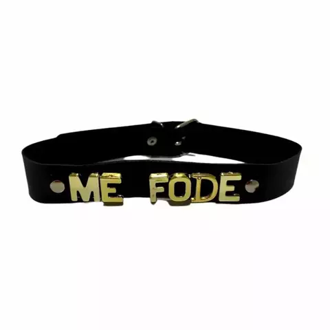 Coleira Personalizada Fetiche - Me Fode