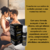 Casal se abraçando em um ambiente íntimo, com um frasco de gel de massagem e lubrificante Velvety em destaque.