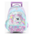 MOCHILA CARRO FOOTY 18" UNICORNIO CELESTE