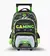 MOCHILA CARRO FOOTY 18´´ LEVEL UP GAMER VERDE CON LUZ LED
