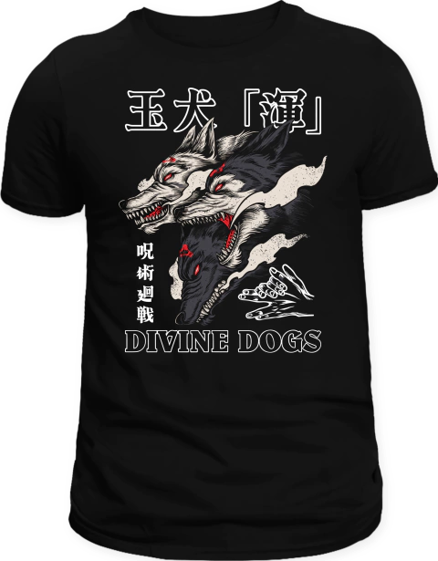 Camiseta Jujutsu Kaisen Divine Dogs