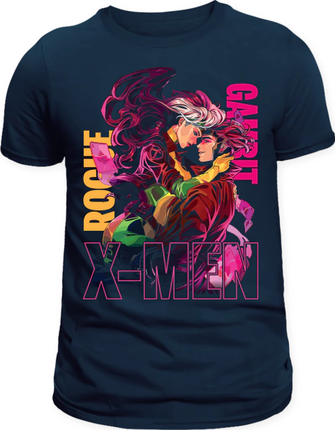 Camiseta Marvel Gambit & Rogue na internet