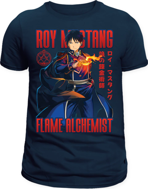 Camiseta Fullmetal Alchemist Roy Mustang na internet