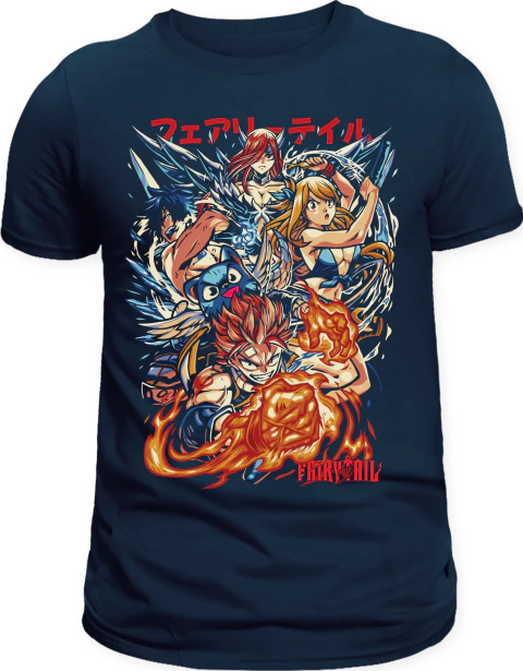 Camiseta Fairy Tail Dream Team - loja online