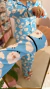 PIJAMA AMERICANO ML CARNEIRINHOS AZUL - DONA LU PIJAMAS