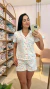 Imagem do PIJAMA AMERICANO CURTO CORAÇÕES COLORIDOS FUNDO BRANCO
