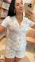 PIJAMA AMERICANO CURTO TULIPAS AQUARELA - loja online