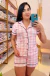 PIJAMA AMERICANO CURTO XADREZ VICHY - comprar online