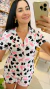 PIJAMA AMERICANO CURTO VAQUINHA CORAÇÕES - loja online