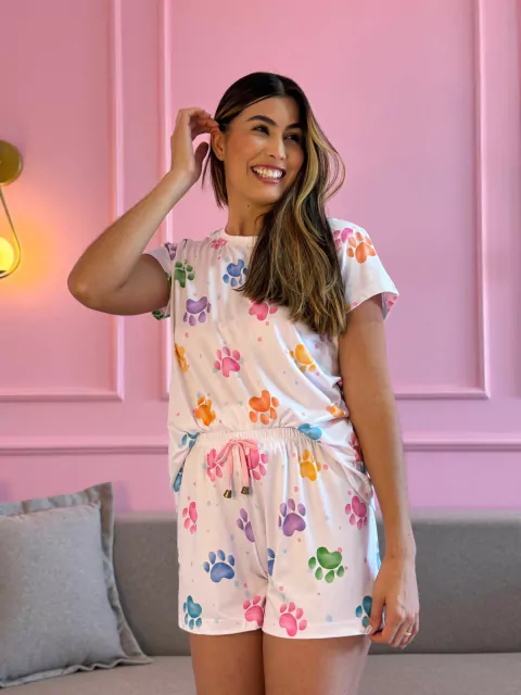 BABY BLOOM CURTO PATINHAS AQUARELA