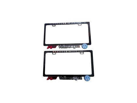 PORTAPLACAS R LINE VOLKSWAGEN PERMITIDOS PAR