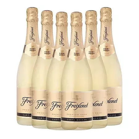 Kit Cava Freixenet Carta Nevada Demi-sec 6 Garrafas