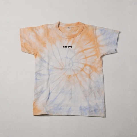 Remera Naranja y Celeste