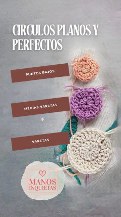 ¡Gratis! Patrón Círculos Planos y Perfectos