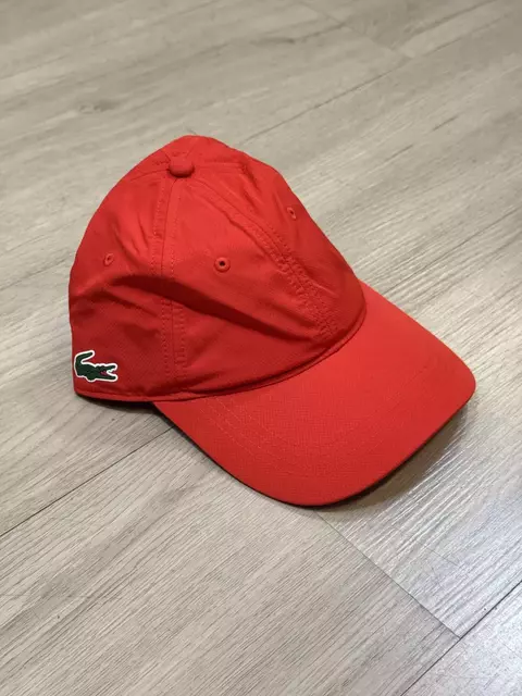 BONÉ LACOSTE SPORT (vermelho alaranjado)