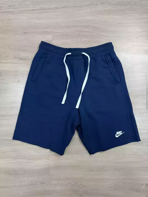 BERMUDA NIKE CLUB FLEECE (azul marinho)