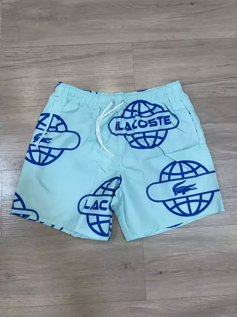 BERMUDA LACOSTE WOLRD (ciano)