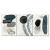 Trio Quadros Decorativos Tela Abstrato Preto Sala - comprar online