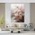 Quadro Decorativo em Tela Canvas Grande 3D Pintura Flores e Passaros V2