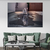 Quadro Decorativo em Tela Canvas Grande 3D Gato Tigre Branco Sala