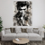 Quadro Decorativo em Tela Canvas Grande 3D Colagem Elvis Preto Branco V03