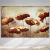 Quadro Decorativo em Tela Canvas Grande 3D Flor Pintura Aquarela Marrom - comprar online