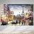 Quadro Decorativo em Tela Canvas Grande 3D Torre Eiffel Paris Chuva Rua - comprar online