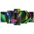 Quadro Decorativo Mosaico Discoteca Mulher Maquiagem 158x65 - comprar online