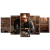 Quadro Decorativo Mosaico Barber Shop Moto Recepcao 158x65 - comprar online